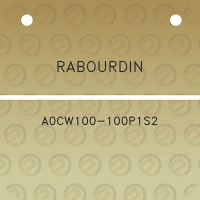 rabourdin-a0cw100-100p1s2