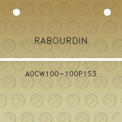 rabourdin-a0cw100-100p1s3