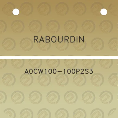 rabourdin-a0cw100-100p2s3