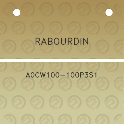 rabourdin-a0cw100-100p3s1