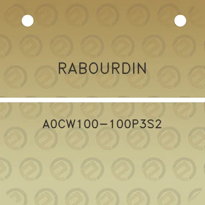 rabourdin-a0cw100-100p3s2