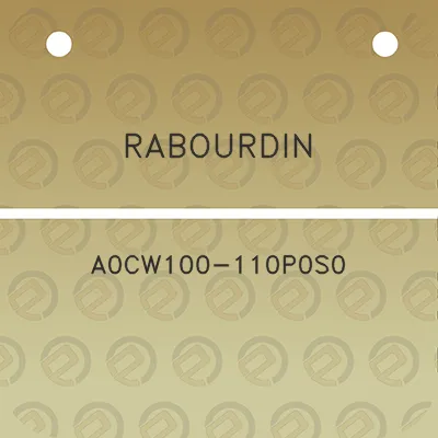 rabourdin-a0cw100-110p0s0