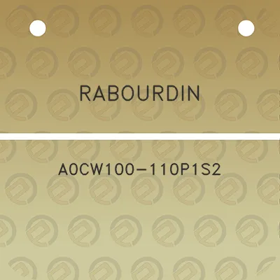 rabourdin-a0cw100-110p1s2