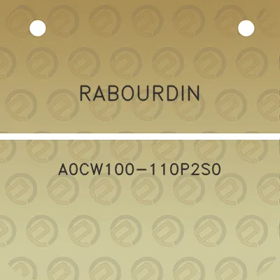 rabourdin-a0cw100-110p2s0