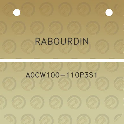 rabourdin-a0cw100-110p3s1