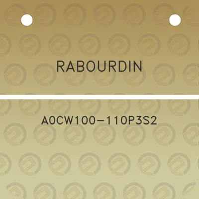 rabourdin-a0cw100-110p3s2