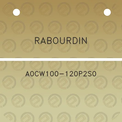 rabourdin-a0cw100-120p2s0