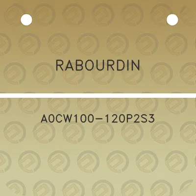 rabourdin-a0cw100-120p2s3