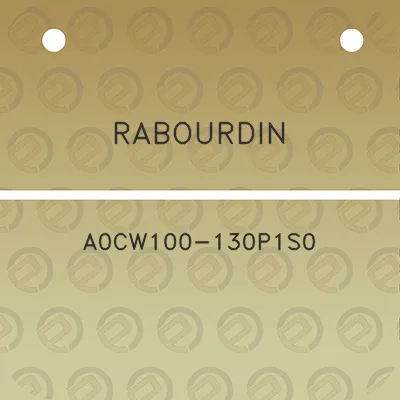 rabourdin-a0cw100-130p1s0