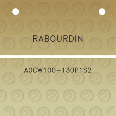 rabourdin-a0cw100-130p1s2