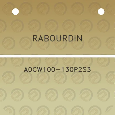 rabourdin-a0cw100-130p2s3