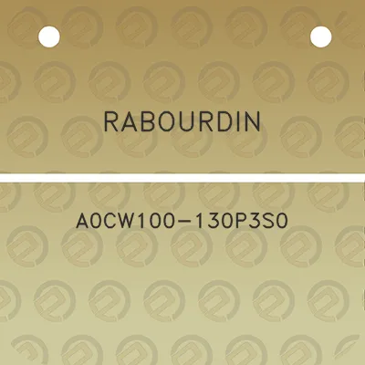 rabourdin-a0cw100-130p3s0