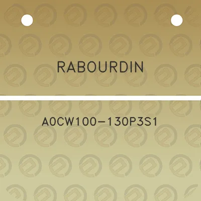 rabourdin-a0cw100-130p3s1