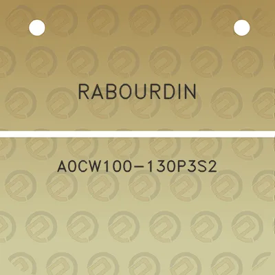 rabourdin-a0cw100-130p3s2