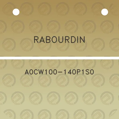 rabourdin-a0cw100-140p1s0