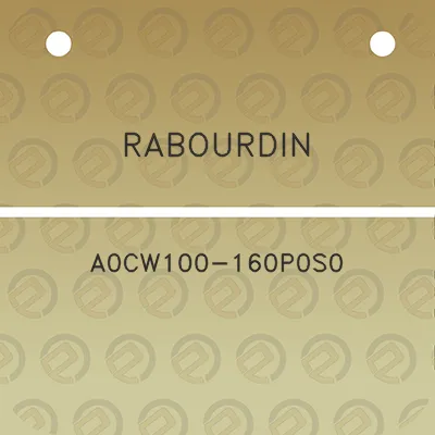 rabourdin-a0cw100-160p0s0