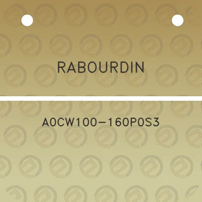 rabourdin-a0cw100-160p0s3