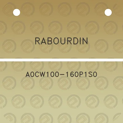 rabourdin-a0cw100-160p1s0