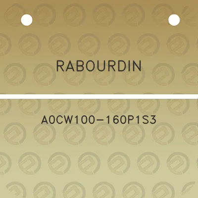 rabourdin-a0cw100-160p1s3