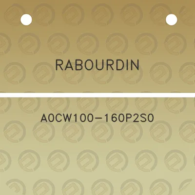 rabourdin-a0cw100-160p2s0