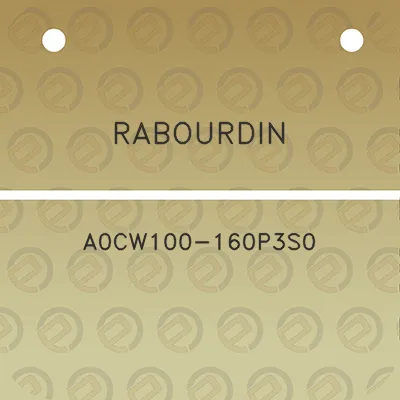 rabourdin-a0cw100-160p3s0