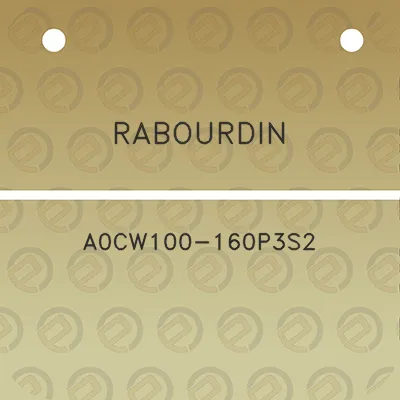 rabourdin-a0cw100-160p3s2