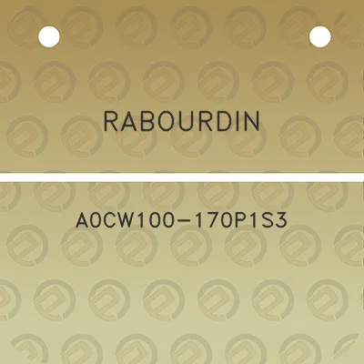 rabourdin-a0cw100-170p1s3