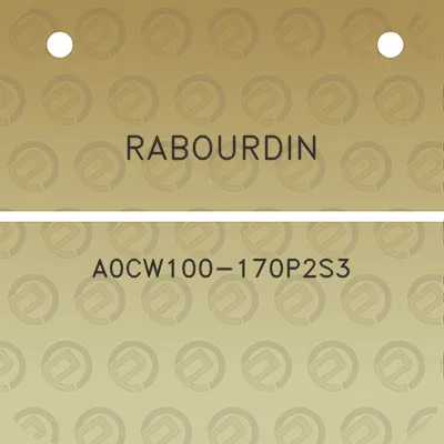 rabourdin-a0cw100-170p2s3