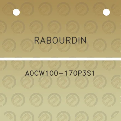 rabourdin-a0cw100-170p3s1