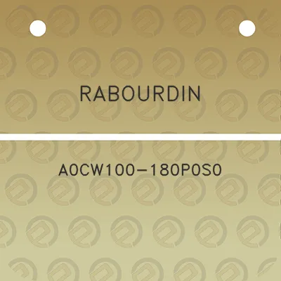 rabourdin-a0cw100-180p0s0