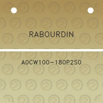 rabourdin-a0cw100-180p2s0