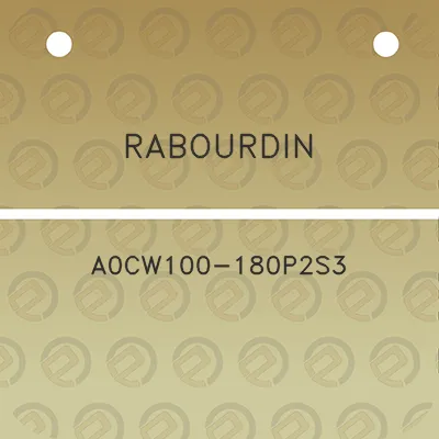 rabourdin-a0cw100-180p2s3