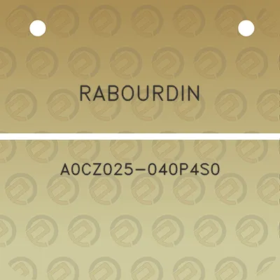 rabourdin-a0cz025-040p4s0