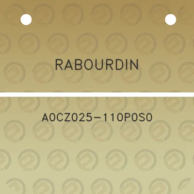 rabourdin-a0cz025-110p0s0