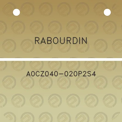 rabourdin-a0cz040-020p2s4