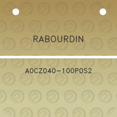 rabourdin-a0cz040-100p0s2