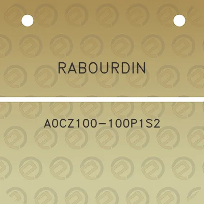 rabourdin-a0cz100-100p1s2