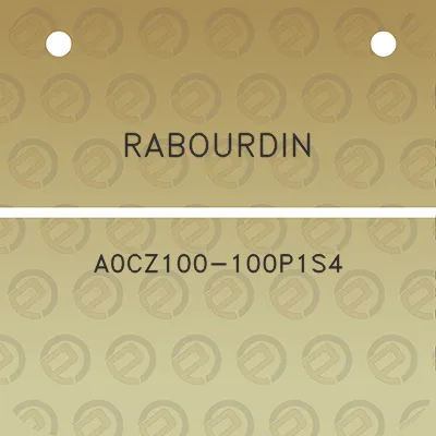 rabourdin-a0cz100-100p1s4