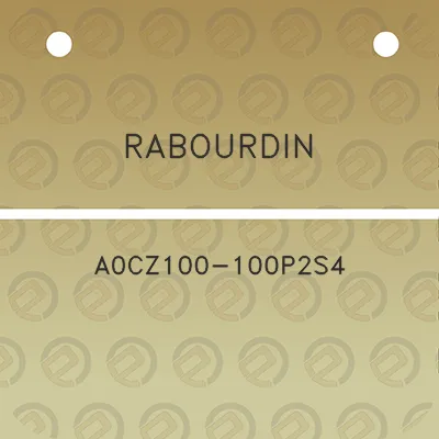 rabourdin-a0cz100-100p2s4