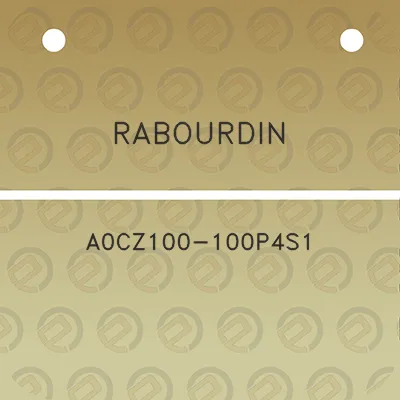 rabourdin-a0cz100-100p4s1