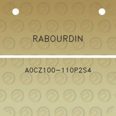 rabourdin-a0cz100-110p2s4