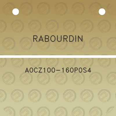 rabourdin-a0cz100-160p0s4