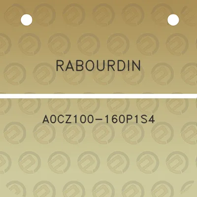 rabourdin-a0cz100-160p1s4