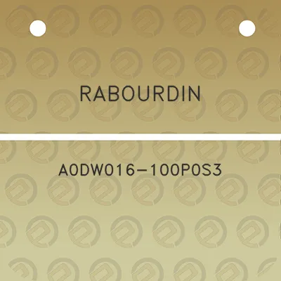 rabourdin-a0dw016-100p0s3