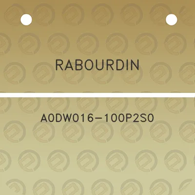 rabourdin-a0dw016-100p2s0
