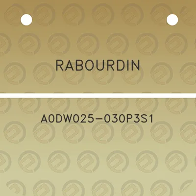 rabourdin-a0dw025-030p3s1