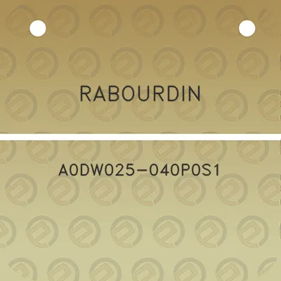 rabourdin-a0dw025-040p0s1