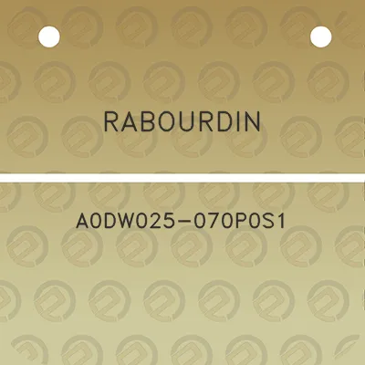 rabourdin-a0dw025-070p0s1