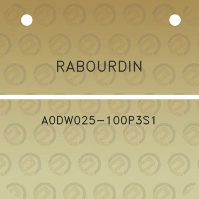 rabourdin-a0dw025-100p3s1