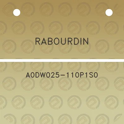 rabourdin-a0dw025-110p1s0